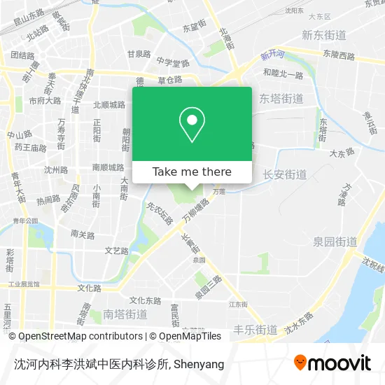 沈河内科李洪斌中医内科诊所 map