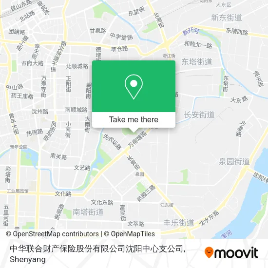中华联合财产保险股份有限公司沈阳中心支公司 map