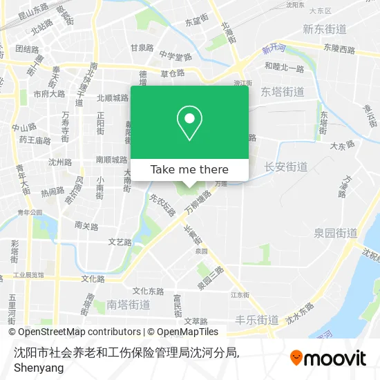 沈阳市社会养老和工伤保险管理局沈河分局 map