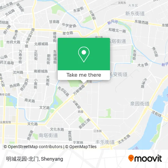 明城花园-北门 map