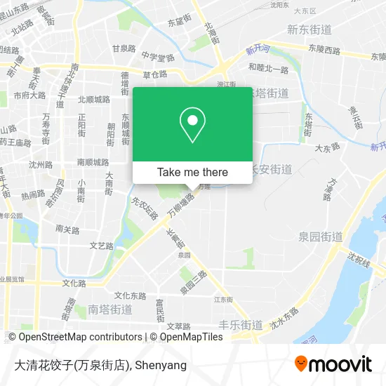 大清花饺子(万泉街店) map
