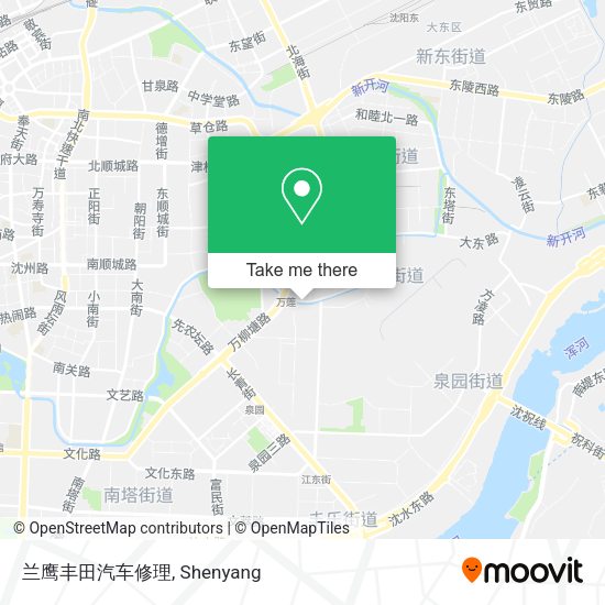 兰鹰丰田汽车修理 map