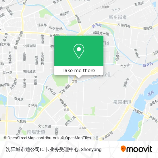 沈阳城市通公司IC卡业务受理中心 map