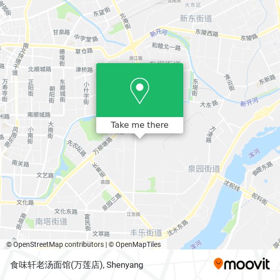 食味轩老汤面馆(万莲店) map