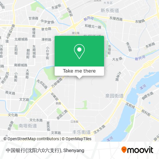 中国银行(沈阳六0六支行) map