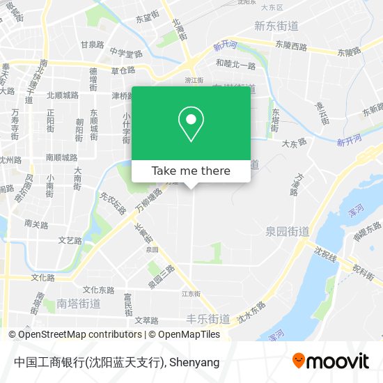 中国工商银行(沈阳蓝天支行) map