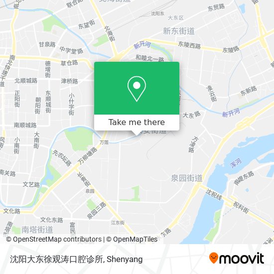 沈阳大东徐观涛口腔诊所 map