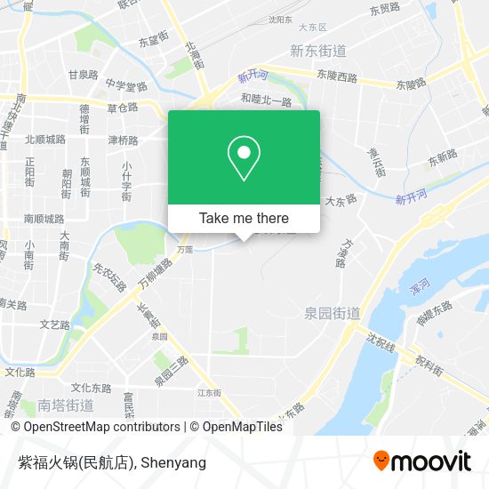 紫福火锅(民航店) map