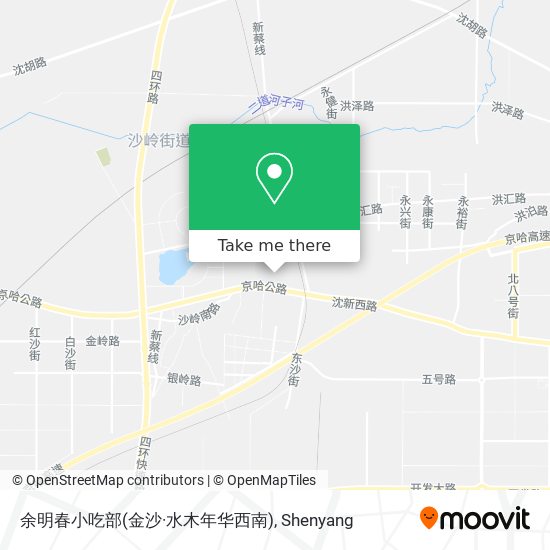 余明春小吃部(金沙·水木年华西南) map