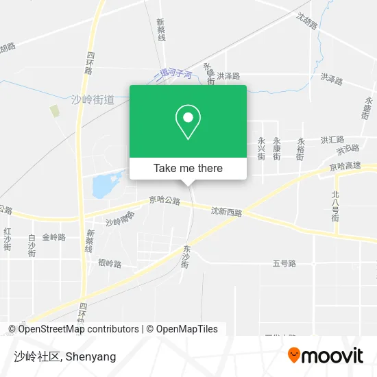 沙岭社区 map