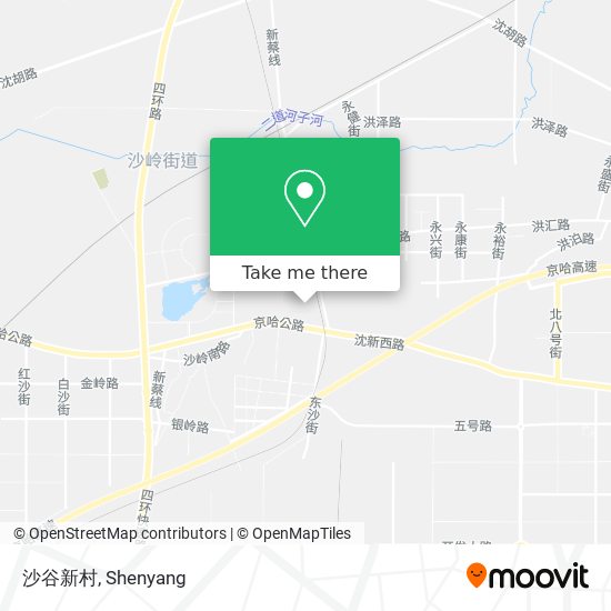 沙谷新村 map