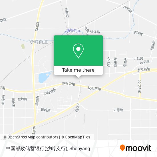 中国邮政储蓄银行(沙岭支行) map