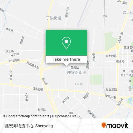 鑫宏粤物流中心 map
