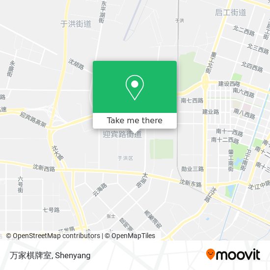 万家棋牌室 map