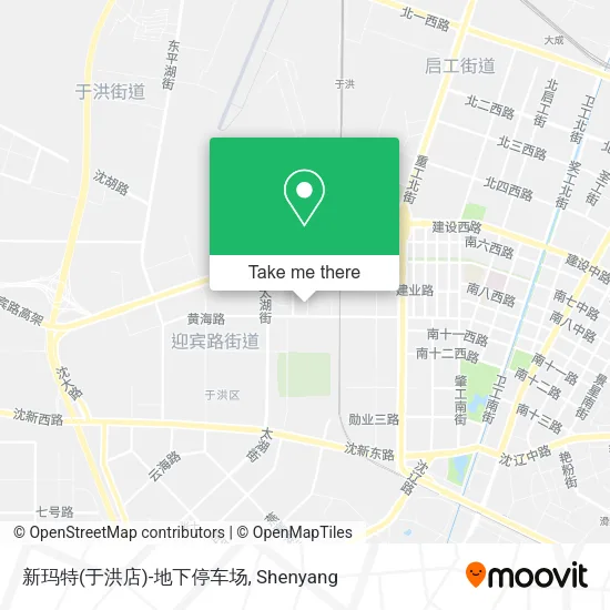 新玛特(于洪店)-地下停车场 map