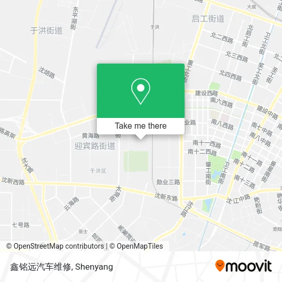鑫铭远汽车维修 map