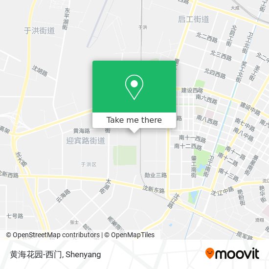 黄海花园-西门 map