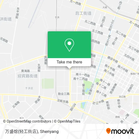万盛馆(轻工街店) map