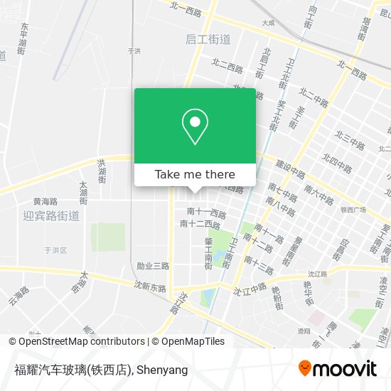 福耀汽车玻璃(铁西店) map