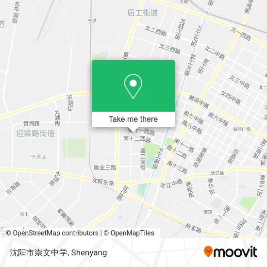 沈阳市崇文中学 map