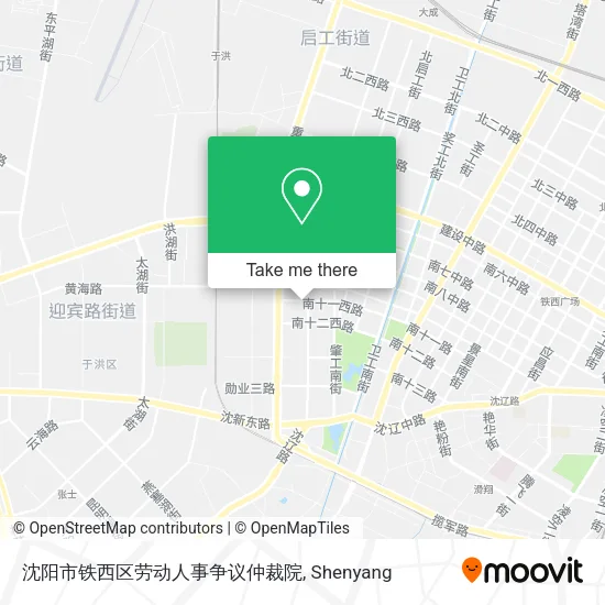 沈阳市铁西区劳动人事争议仲裁院 map