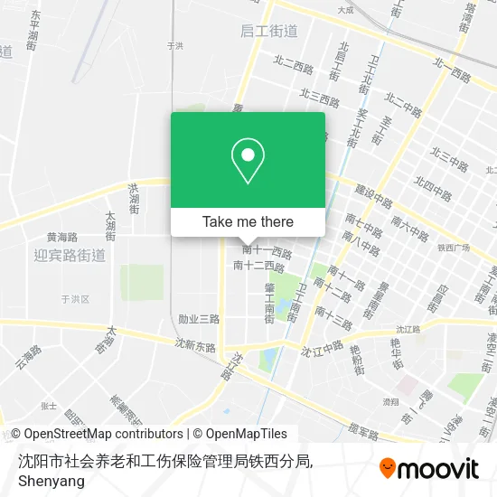 沈阳市社会养老和工伤保险管理局铁西分局 map