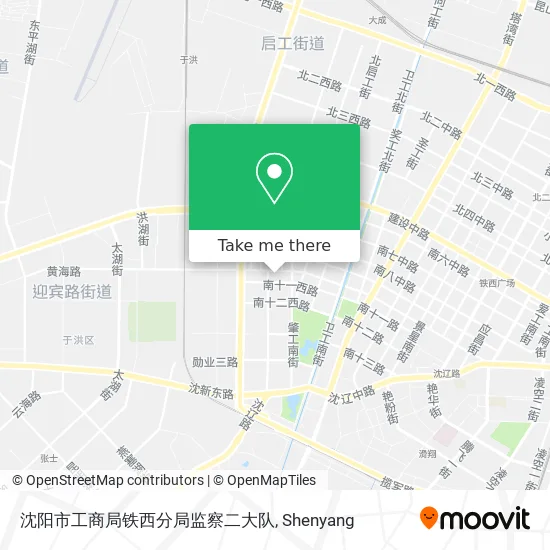 沈阳市工商局铁西分局监察二大队 map