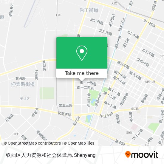 铁西区人力资源和社会保障局 map