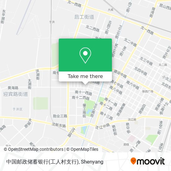 中国邮政储蓄银行(工人村支行) map
