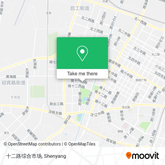 十二路综合市场 map