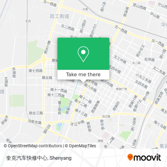奎克汽车快修中心 map