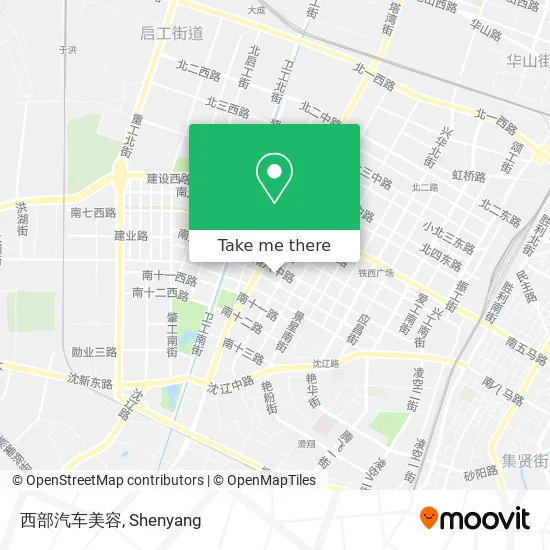 西部汽车美容 map