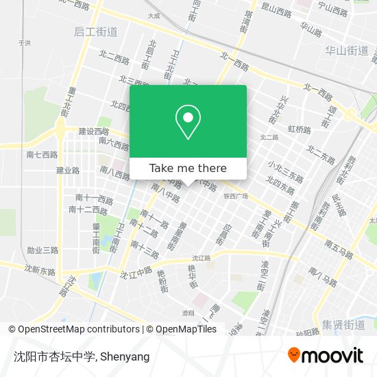 沈阳市杏坛中学 map