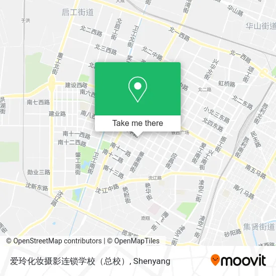 爱玲化妆摄影连锁学校（总校） map