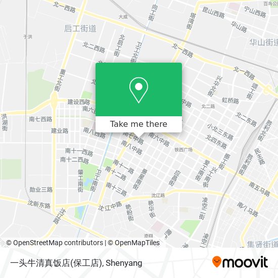 一头牛清真饭店(保工店) map