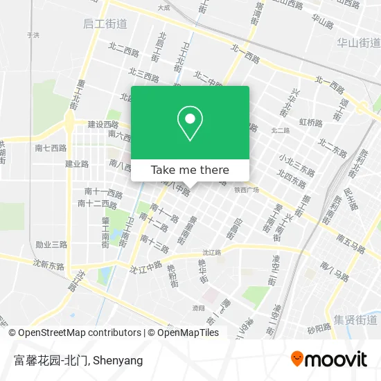 富馨花园-北门 map