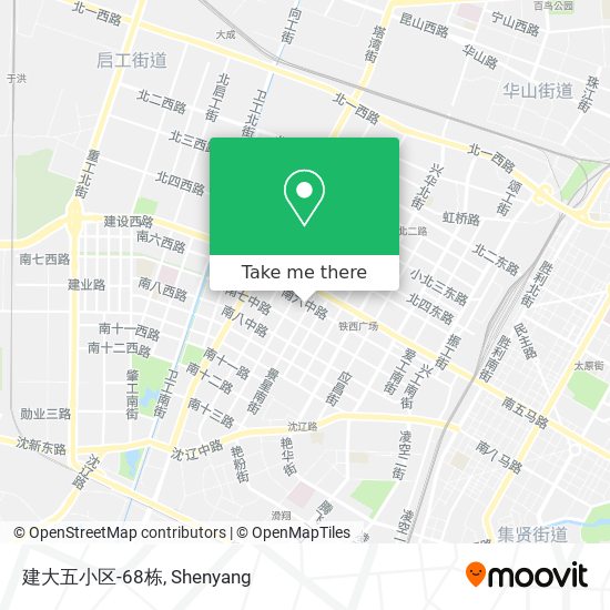 建大五小区-68栋 map