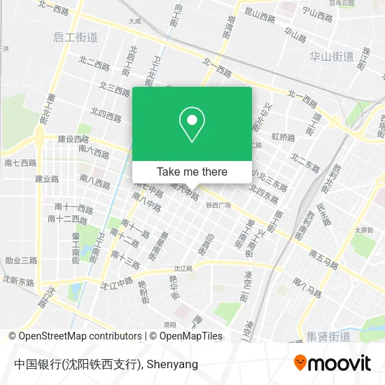 中国银行(沈阳铁西支行) map