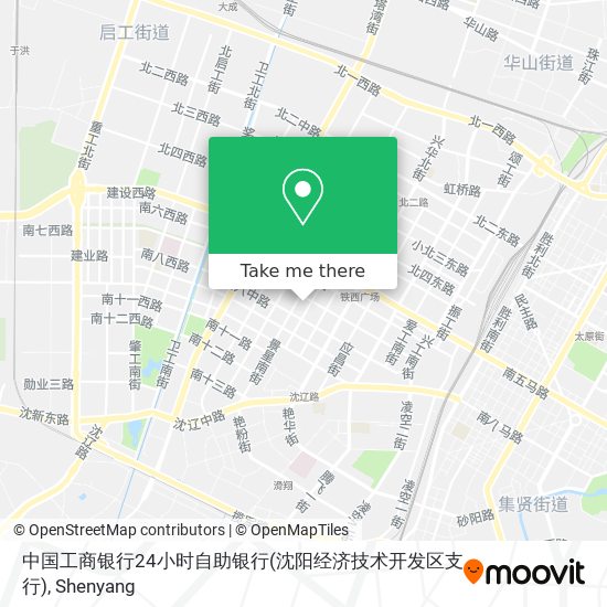 中国工商银行24小时自助银行(沈阳经济技术开发区支行) map