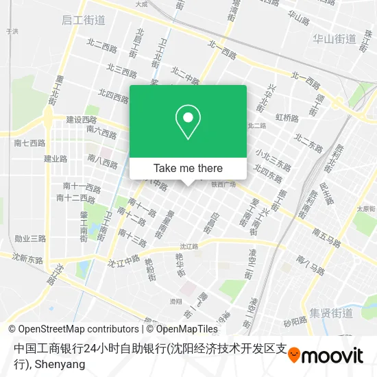 中国工商银行24小时自助银行(沈阳经济技术开发区支行) map