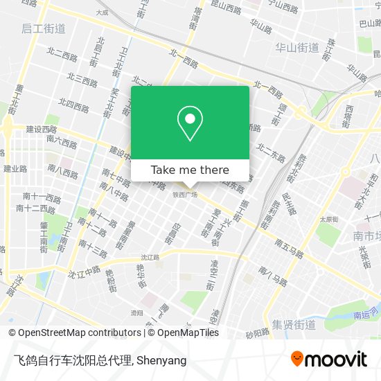 飞鸽自行车沈阳总代理 map
