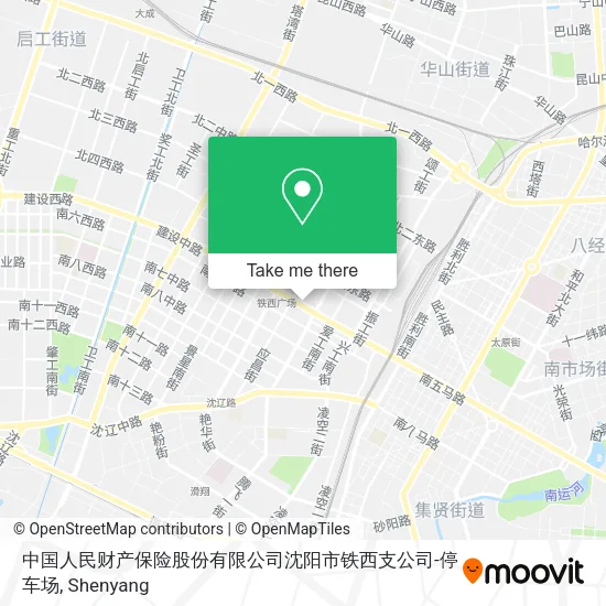 中国人民财产保险股份有限公司沈阳市铁西支公司-停车场 map