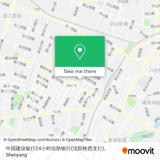 中国建设银行24小时自助银行(沈阳铁西支行) map