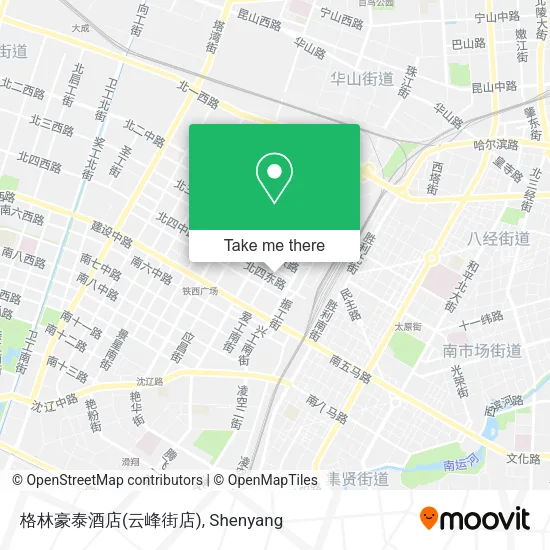 格林豪泰酒店(云峰街店) map