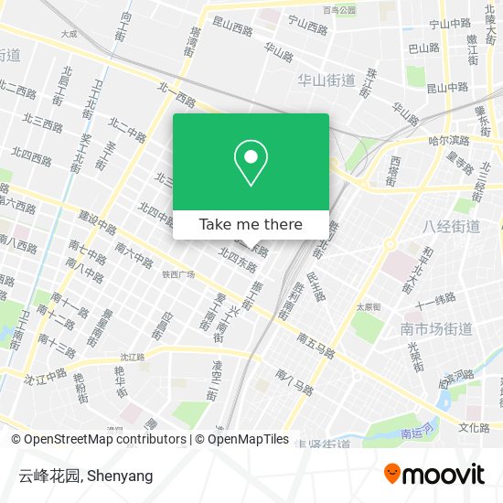 云峰花园 map
