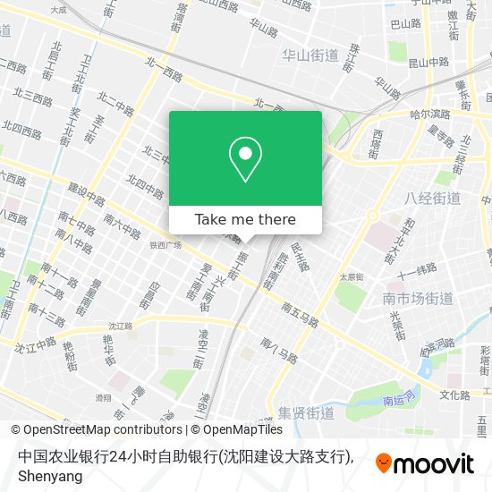中国农业银行24小时自助银行(沈阳建设大路支行) map
