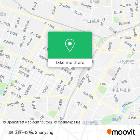 云峰花园-43栋 map