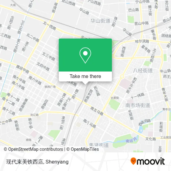 现代束美铁西店 map
