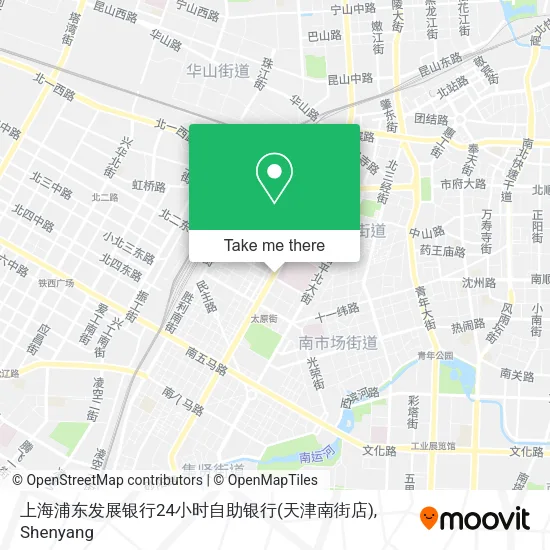 上海浦东发展银行24小时自助银行(天津南街店) map