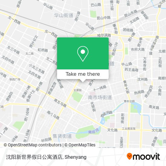 沈阳新世界假日公寓酒店 map